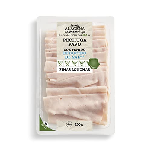 DIA NUESTRA ALACENA pechuga de pavo bajo en sal finas lonchas envase 200 gr