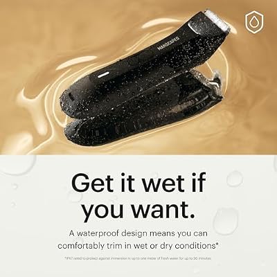 MANSCAPED The Lawn Mower 4.0 PRO - Groin & Body Hair Trimmer, Updated SkinSafe Trimmer Blade, Waterproof Wet/Dry Groomer, USB-C & Wireless Charging Compatible, Mens Ball Shaver with Travel Lock