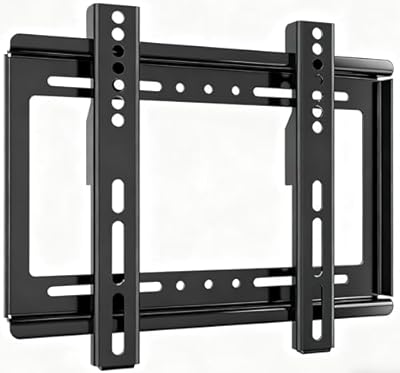 TV Wall Mount Bracket Low Profile Fixed for 14-43 Inch LED, LCD and Plasma TVs Flat Screen, Universal TV Monitor Mount Fits 8" Wood Studs VESA 200x200mm by Nuyoah