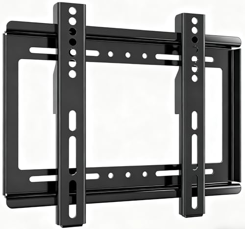 TV Wall Mount Bracket Low Profile Fixed for 14-43 Inch LED, LCD and Plasma TVs Flat Screen, Universal TV Monitor Mount Fits 8' Wood Studs VESA 200x200mm by Nuyoah