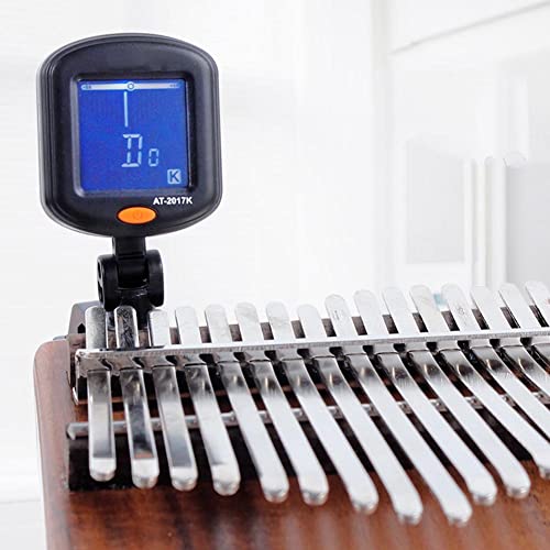 Lizhoumil Kalimba Tuner Thumb Piano Special Tuner, Rotatable Clip-On Digital Tuner Thumb Piano For Beginners Teenagers Thumb Piano Accessories For Guitar, Bass, Ukulele Black #TOP19
