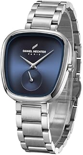 Daniel Hechter Madeleine Collection Luxury Watch for Women - Oval Shaped Gloss Dial with Sub Second, Quartz Movement and Stainless Steel Strap - DHW2014