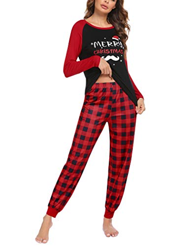 Ekouaer Women's Festive Christmas Pajama Set #TOP21