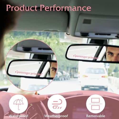 YUXIANLB 6 Stück Autoaufkleber für Rückspiegel und Fenster Vinyl Aufkleber Selbstklebende süße Autozubehör für Fahrer GeschenkDekorative Aufkleber for Stoßstange und Fenster Lustige charmante