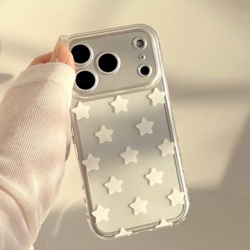 Coque iPhone 12 Pro Max FLIRACON souple à motif étoiles blanches