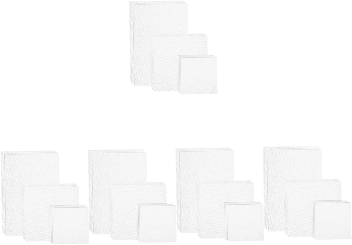 60pcs Cross Stitch Cloth Fabric Embroidery Squares Cotton Blend DIY Project Home Decor