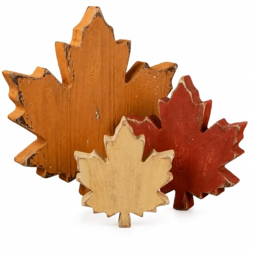 Wooden Leaves Fall Decor, Fall Decorations for Home