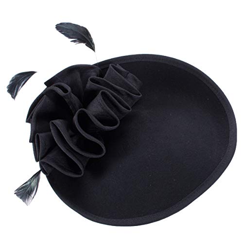 Lawliet Women Wool Felt Saucer Headpiece Fascinator Cocktail Bridal Hat A573 #TOP1