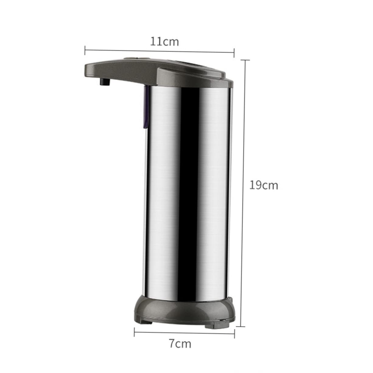 Cabilock Dispensador De Jabón Automático Sensor De Acero Inoxidable Dispensador De Jabón Sin Contacto para Cocina Baño para Uso Doméstico y Comercial