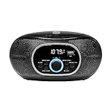 AUX Eingang zum Anschluss externer Geräte wie z. B. MP3-Player, programmierbarer Titelspeicher - 20 bei CD, 99 bei MP3-CD