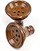 Egyptian Handmade Premium Quality Large Wide Hookah Shisha Nargila Clay Bowl Brown Color 1pc (Made In Egypt)