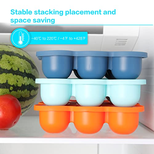 Btrfe Silicone Baby Food Storage Container, 9 X 2Oz Bpa Free Freezer Tray With Lid,Food Grade Silicone For Homemade Baby Food Vegetable & Fruit Purees #TOP4
