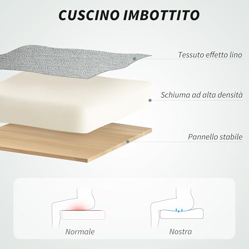 Sedia da Ufficio Ergonomica con Schienale Alto e Bracciolo, Poltrona da Ufficio Girevole con Altezza Regolabile e Funzione Dondolo, 63x70x102-112 cm, Grigio - Sedia gaming - Immagine 4