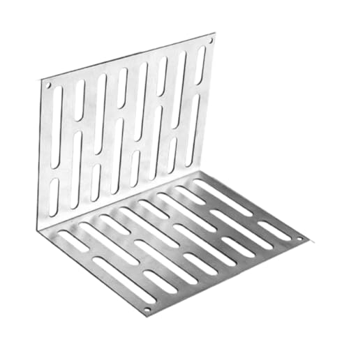 Ioensy Wall Corner Floor Drain Stainless Steel Shower Bathroom Kitchen Grate Sink L Shaped, 20cmx8cmx16.8cm