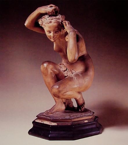 Lienzo de Flore Accroupie por Jean-Baptiste Carpeaux para pared, 60x90 cm