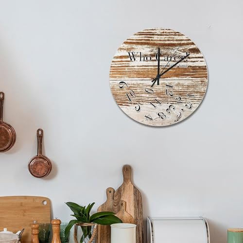 Horloge murale rustique pour salon et cuisine style hawaïen