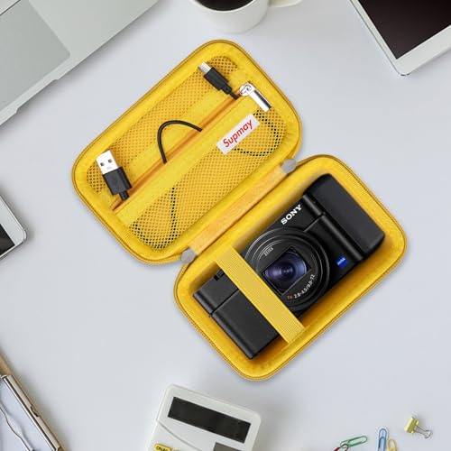Funda rígida amarilla para cámara Sony RX100 serie miniatura 7
