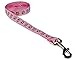 Sassy Dog Wear 6-Feet Pink/Brown Puppy Paws Dog Leash, Medium