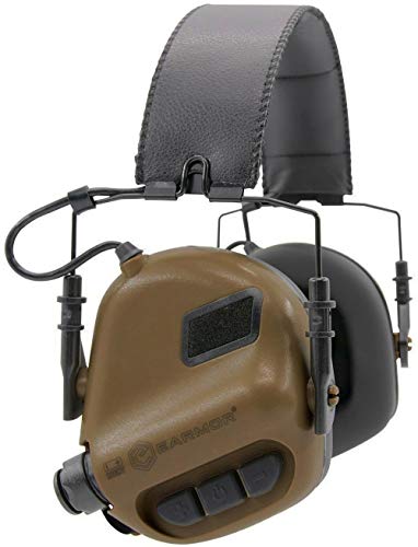 Earmor M31 amplificador de sonido electrónico Coyote Brown para mejorar la comunicación en el campo