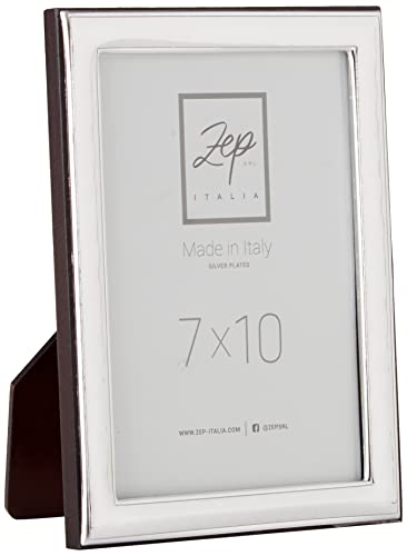 Certificato di Garanzia zep srl Cornice ERICE da Tavolo in Silver Plated per foto 7X10, Posizionabile Orizzontalmente. Placcata Argento. Made in Italy