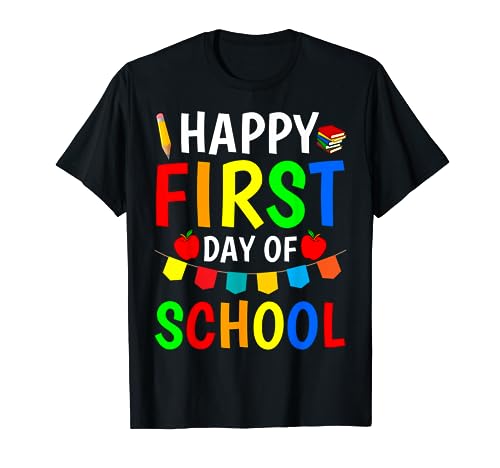 Happy First Day Of School 2023 For Kids Boys Girls - Teacher Camiseta