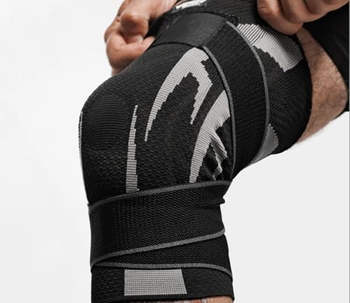 Image of Anaconda Fightwear Knee Brace (XX-Large) - Compression Support Sleeve with Gel Pad for Shock Absorption and Joint Health - Adjustable Fit for Left or Right Leg - Ideal for Athletes, Men and Women - 2-Pack