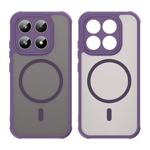 Image of Compatible with Xiaomi 17 Case Cover,Compatible with MagSafe,Anti-Fall,Compatible with Xiaomi 17 5G 25113PN0EC Cell Protective Phone Case Purple
