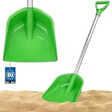 KOTARBAU® Łopatka dla Dzieci do Piasku, 71,5 cm, Łopata Dziecięca do Śniegu, Duża Szufla dla Dzieci, Aluminiowy Trzonek, Zielona