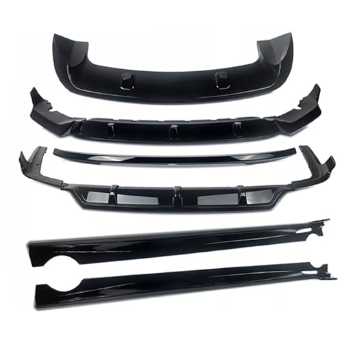Junberoy Glossy Black Rear Roof Middle Spoiler Front Rear Bumper Splitter Diffuser Side Skirt Rocker Panels Style Body Kits Molding Trims Extension Lip Compatible with BMW X7 G07 M Sport 2019-2026