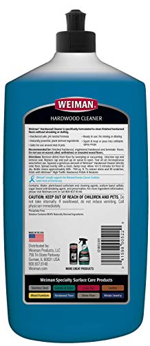 Weiman Hardwood Cleaner For Finished Hardwood Floors, Engineered Floors, Laminate - Streak-Free Results, Epa Safer Choice Certified, 32 Oz #TOP1