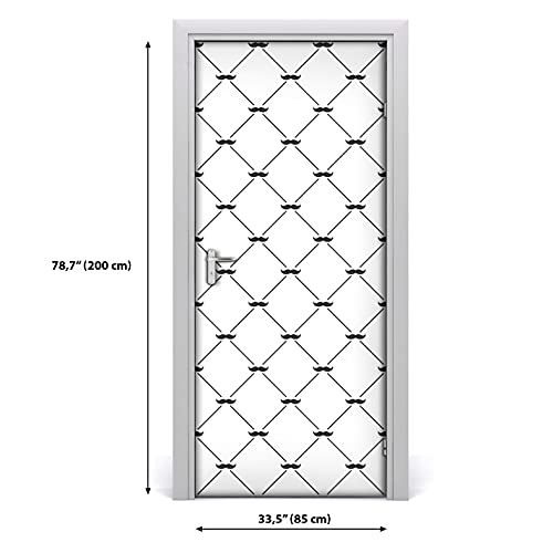 Renueva puertas viejas con vinilo autoadhesivo impermeable y extraíble DIY 4