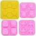 Lot de 4 4 Cavités Moule en Silicone Thème Dessin Animé Mignon Mouse en Silicone Moule à Gâteau Moule à Koala Moule à Assistant de Poche Moule à Hamster pour Gateau Chocolat Biscuits Cuisson DIY