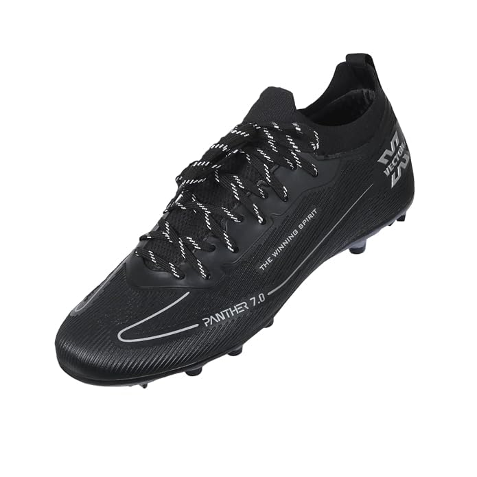 Image of Vector X Panther 7.0 Football Boots for Men|3D Texture TPU Fusing Upper|TPU Studded Outsole|EVA Cushioned Collar|Lightweight Football Training & Match Shoes