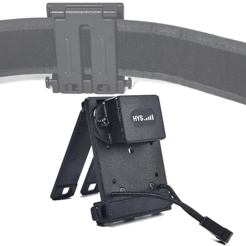 HYS Tactical MOLLE Walkie Talkie Holder with Belt Clip Mount Base for Vest