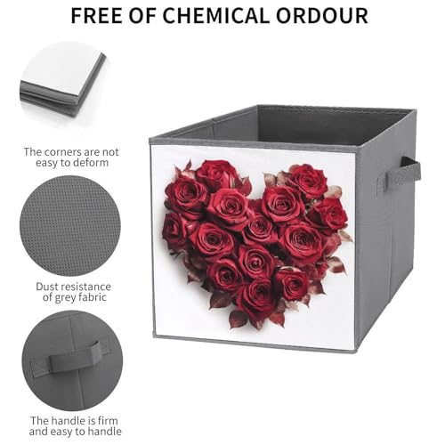 Organiseur de rangement pliable en forme de cœur pour armoire encombrée - 4