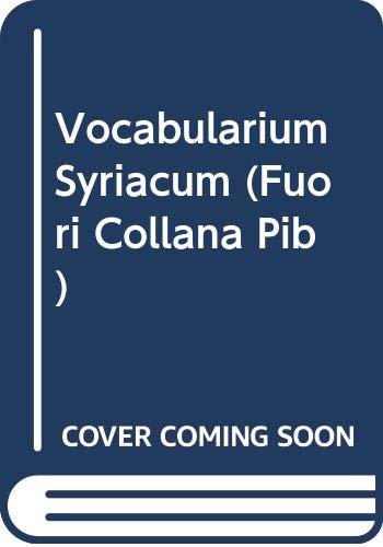 Vocabularium Syriacum (Fuori Collana Pib) (Latin Edition)