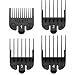 Wahl Professional Clipper Guide #3160-100 - Great for Professional Stylists and Barbers - 4 Pack - Cutting Lengths from 1/8" to 1/2"