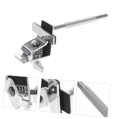Abrazadera para cowbell para batería, soporte estándar para bombo con clip de fijación ajustable para instrumentos de percusión miniatura 5