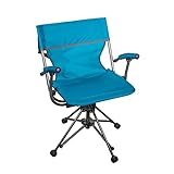 Zenithen Outdoor 360 Degree Portable Lawn Swivel Camping Chair w/Arms, Perfect for Camping, Sporting Events, Outdoor Games, Cookouts, Get-Togethers and Patio Furniture, Teal (Pack of 1)