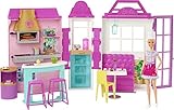 restaurants colmar Am Fenster können Kinder der Barbie-Puppe helfen, Bestellungen zum Mitnehmen entgegen zu nehmen und drinnen an der Theke und auf der Terrasse bis zu 4 Gäste zu bewirten.