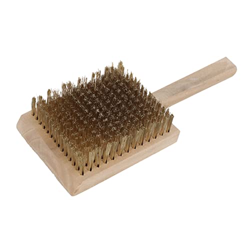 Brosse de nettoyage en cuivre pour élimination mousse et herbe entre dalles