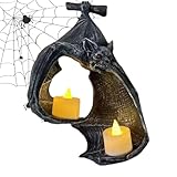 e Construction : fabriqué en résine d'excellente qualité, ce photophore mural est robuste et a une forme réaliste qui ajoute un charme antique et mystérieux à votre intérieur. Imperméable et résistant à l'usure, c'est un ajout charmant et durable à n'importe quelle pièce.