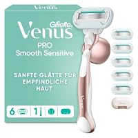 Gillette Venus Pro Smooth Sensitive Rasierer Damen, Metall, Rosegold