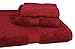 Produktbild Homestead Textiles All American Cotton Line 100-Percent Pima Bath Towel Set, Pomegranate, 3-Piece
