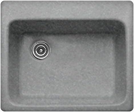 Advantage Series 25" x 22" Bristol Single Bowl Self Rimming Kitchen Sink Finish: Euro Steel, Faucet Drillings: 3 Holes