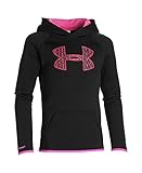 Under Armour Women's Armour Fleece Big Logo Hoodie, Black (001), Youth Small