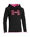 Under Armour Women's Armour Fleece Big Logo Hoodie, Black (001), Youth Small