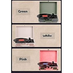 Tourne-Disque Vinyle, Tourne-Disque Bluetooth à 3 Vitesses avec 2 Haut-parleurs stéréo intégrés, Prend en Charge la Sortie Ligne RCA, l’entrée AUX, la Prise Cas - Les Beatles, Paul McCartney, John Lennon, RIngo Starr, George Harrison Tourne-Disque Vinyle, Tourne-Disque Bluetooth à 3 Vitesses avec 2 Haut-parleurs stéréo intégrés, Prend en Charge la Sortie Ligne RCA, l'entrée AUX, la Prise Cas – Image 7