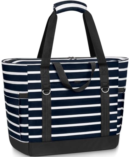 Imagen de LUROON Bolsa de Playa Grande para Mujer Impermeable Bolso de Playa con Cremallera Bolso Tote Beach Bag Bolso Playa Shopper para Viajes Compras Gimnasio