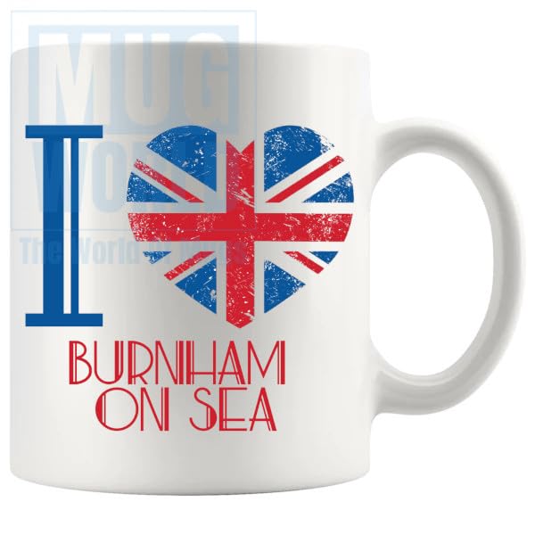 I Love Burnham On Sea Mug British Towns, British Gifts, Britain, Favourite Places, UK